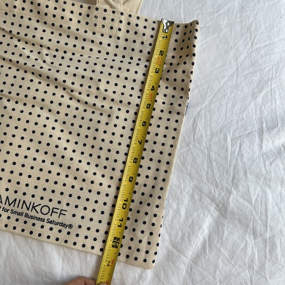 Rebecca Minkoff Small Business Canvas Tote And Matching Pin - Picture 6 of 7